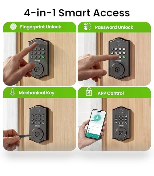 Smart Deadbolt Lock for Front Door — Locks, GHome Smart