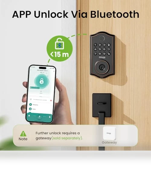 Smart Deadbolt Lock for Front Door — Locks, GHome Smart