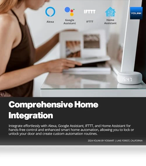 Smart Lever Lock with Fingerprint, Keypad, IC Card and App Control — Smart Home Security, YoLink