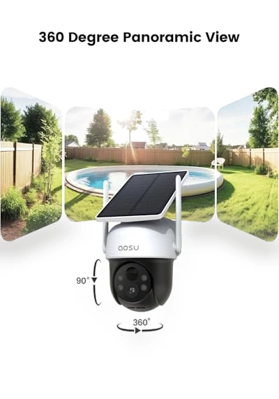 Solar Camera Security Outdoor — Security Cameras, AOSU