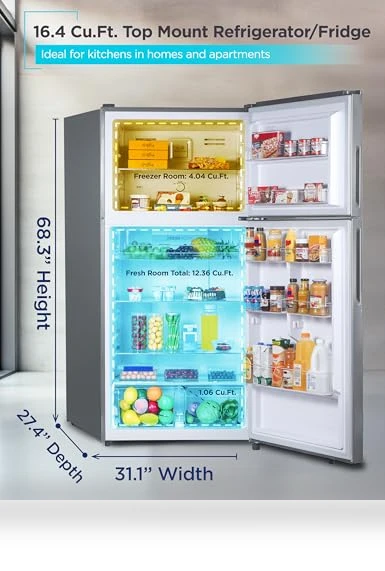 Top Mount Refrigerator with Freezer — Cold Storage Solutions, BLACK+DECKER