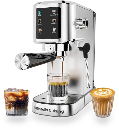 Touch Screen Stainless Steel Espresso Machine — Coffee & Espresso Combos, URintells Cuising