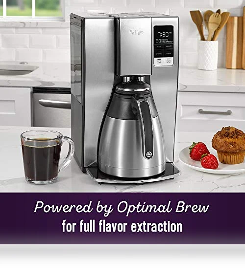 10-Cup Programmable Coffee Maker with Thermal Carafe — Electric Coffee Brewers, Mr. Coffee