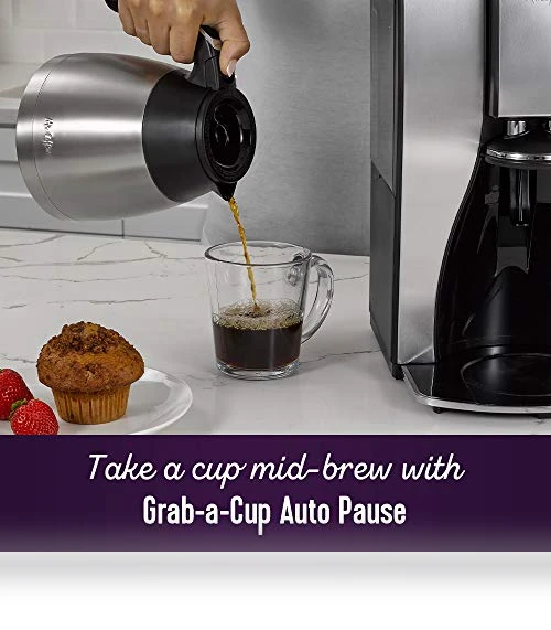 10-Cup Programmable Coffee Maker with Thermal Carafe — Electric Coffee Brewers, Mr. Coffee