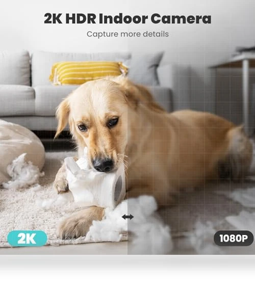 2K Indoor Security Camera — Baby Monitors, litokam