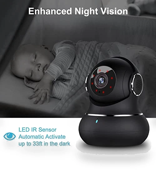 2K Indoor Security Camera — Baby Monitors, litokam