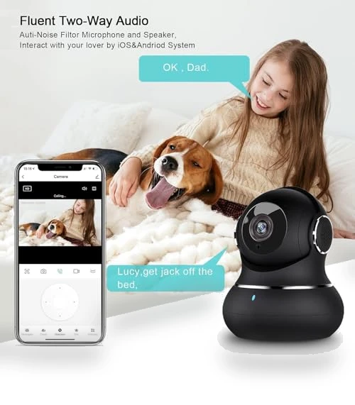 2K Indoor Security Camera — Baby Monitors, litokam