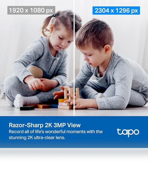 2K Pan/Tilt Security Camera — Baby Monitors, TP-Link