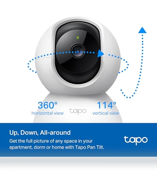 2K Pan/Tilt Security Camera — Baby Monitors, TP-Link