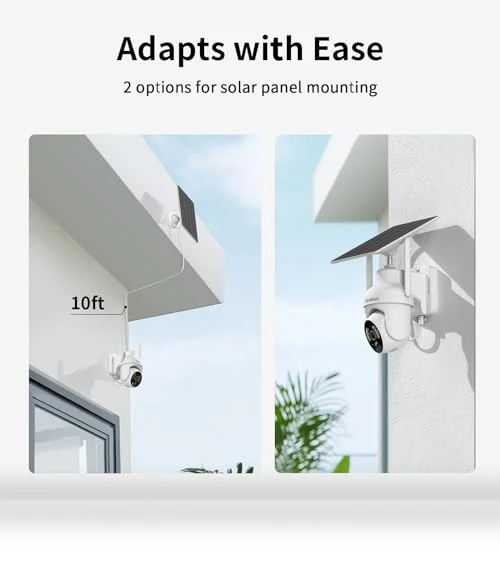 2K Solar Security Cameras Wireless Outdoor — Security Cameras, SEHMUA