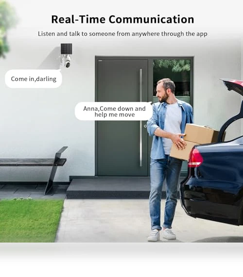 2K Solar Security Cameras Wireless Outdoor — Security Cameras, SEHMUA