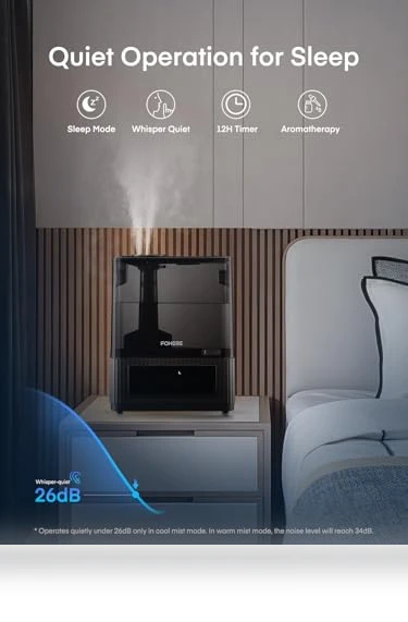 6L Warm and Cool Mist Humidifier — Air Moisturizers, FOHERE