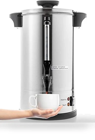 Commercial Grade Stainless Steel Percolate Coffee Maker Hot Water Urn — Professional Coffee Equipment, SYBO