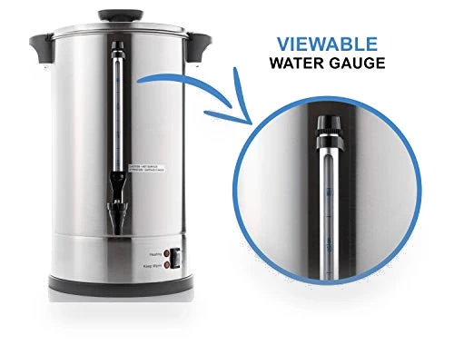 Commercial Grade Stainless Steel Percolate Coffee Maker Hot Water Urn — Professional Coffee Equipment, SYBO
