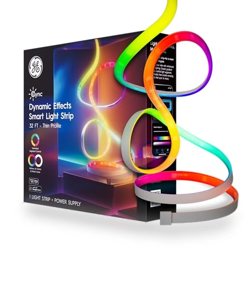 Dynamic Effects Smart LED Light Strip with Music Sync — LED Strips, Cync