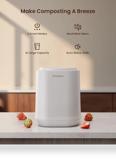 Electric Composter for Kitchen — Waste Management Solutions, Ouaken