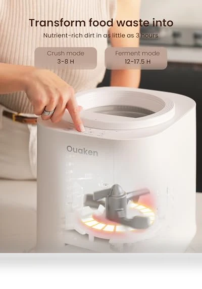Electric Composter for Kitchen — Waste Management Solutions, Ouaken