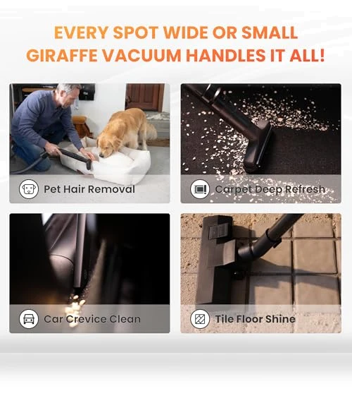 Grandstorm Retractable Vacuum Cleaner — Wet-Dry Vacuums, Giraffe Tools