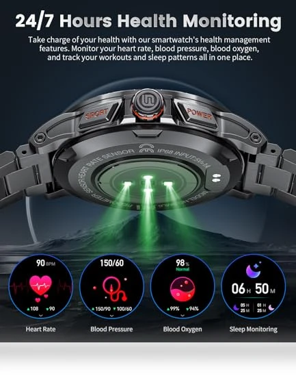 Military Smart Watch for Men — Smartwatches, SUNKTA