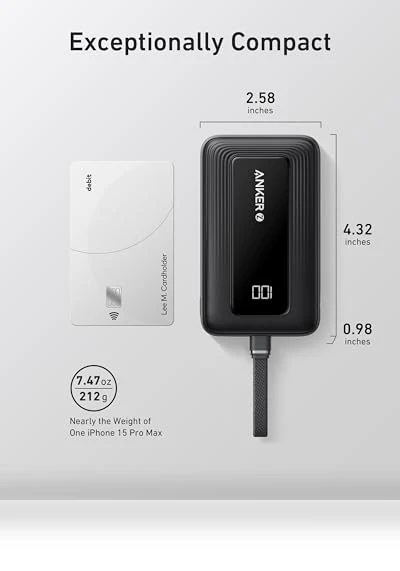Portable Charger, 10,000mAh 30W Power Bank — Mobile Power Solutions, Anker