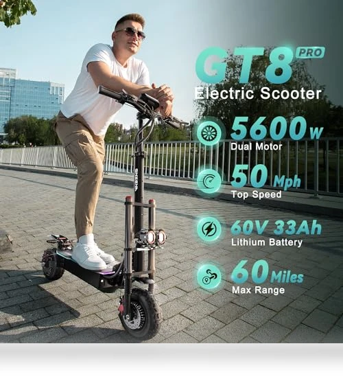 Powerful 5600W Dual Motor Electric Scooter — Electric Self-Balancing Scooters, ONECNA