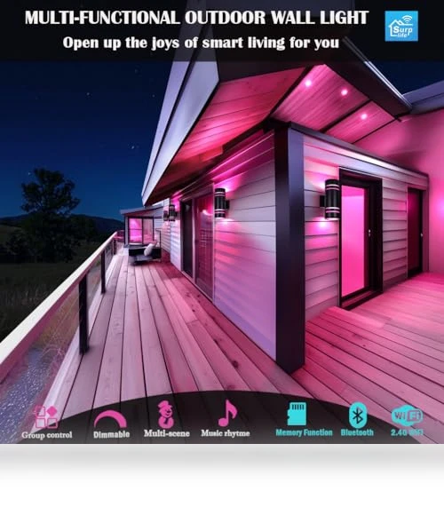Smart RGB Outdoor Wall Lights — Garden Illumination, iYogaled