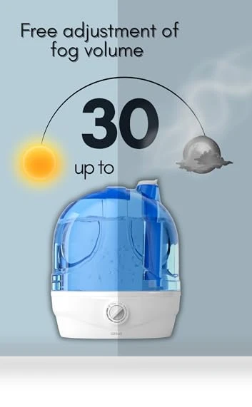 Ultrasonic Cool Mist Humidifier — Air Moisturizers, AZEUS