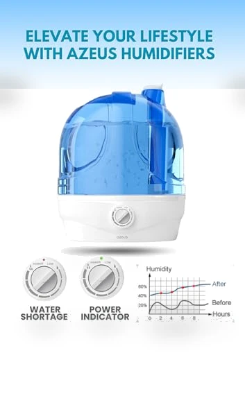 Ultrasonic Cool Mist Humidifier — Air Moisturizers, AZEUS