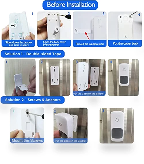 Wireless Doorbell with Fabric Finish — Kits, Coolqiya