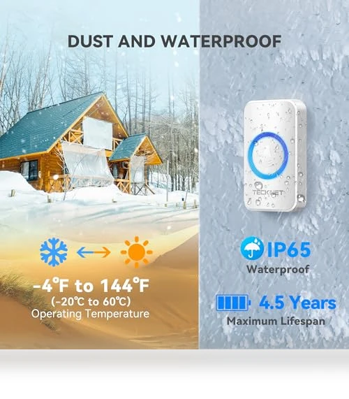 Wireless Doorbells for Home — Kits, TECKNET