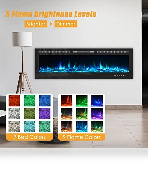 70 inch Electric Fireplace Insert — Electric Heating Solutions, CharaVector