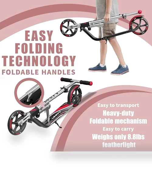 Adjustable Height Foldable Scooter — Push Scooters, LEEYV