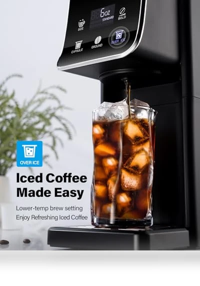Coffee Maker Hot & Iced With Bold Setting — Chilled Coffee Delights, SHARDOR