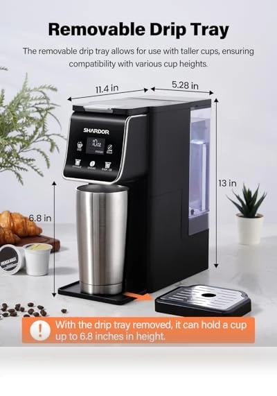 Coffee Maker Hot & Iced With Bold Setting — Chilled Coffee Delights, SHARDOR