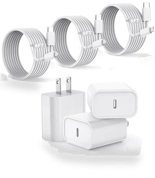 Fast Charger iPhone 3Pack with 6FT USB C to Lightning Cable — Lightning, Shenzhen huangxingfu Technology Co.,Ltd.