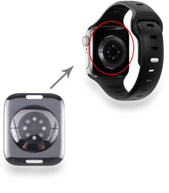 Glass Back Cover with Charging Module — Smartwatches, Apple