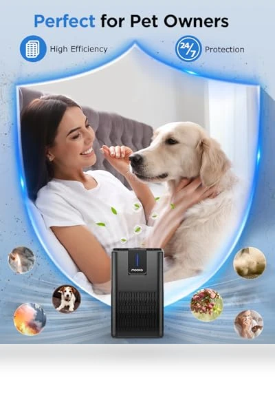 H13 HEPA Air Purifier with Aromatherapy Function — HEPA Air Purifiers, Mooka
