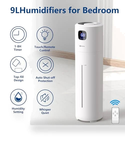 Large Ultrasonic Cool Mist Humidifier — Air Moisturizers, Akeshan