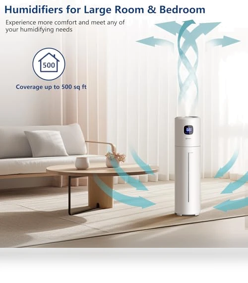Large Ultrasonic Cool Mist Humidifier — Air Moisturizers, Akeshan