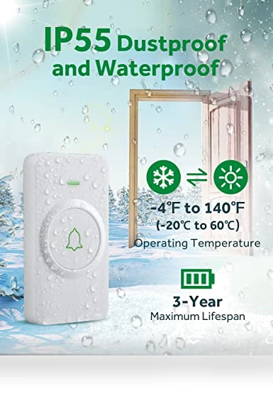 Mini Waterproof Wireless Doorbell — Kits, AVANTEK