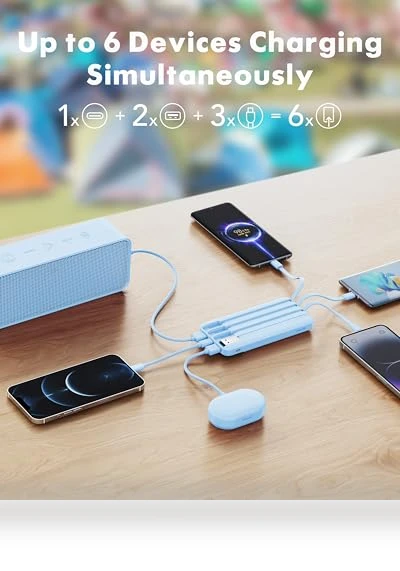 Portable Charger with Built-in Cables — Mobile Power Solutions, Dong guan Utopia-Originality Technology Co., Ltd