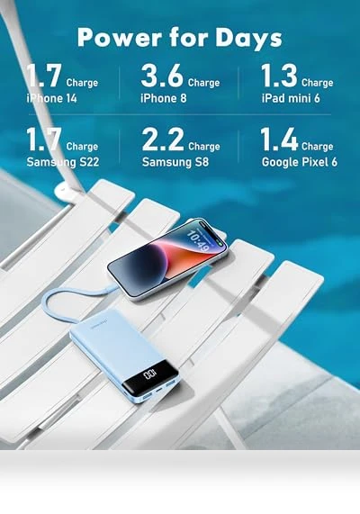 Portable Charger with Built-in Cables — Mobile Power Solutions, Dong guan Utopia-Originality Technology Co., Ltd