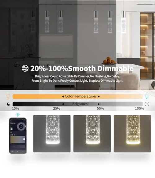Smart 3-Light LED Pendant Lighting — Pendants, OKELI