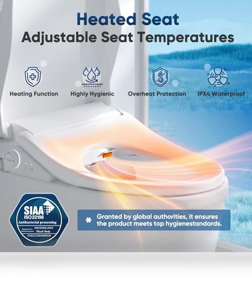 Smart Heated Toilet Seat with Warm Water & Dryer — Bathroom Essentials, FVZ