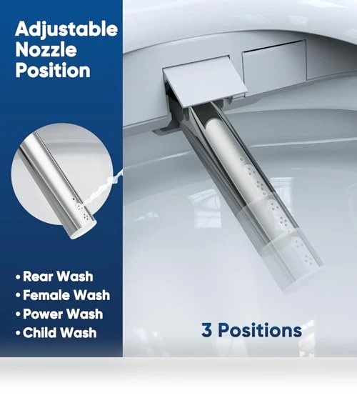 Smart Heated Toilet Seat with Warm Water & Dryer — Bathroom Essentials, FVZ