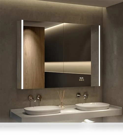 Smart LED Medicine Cabinet with Mirror — Medicine Cabinets, HBEZON