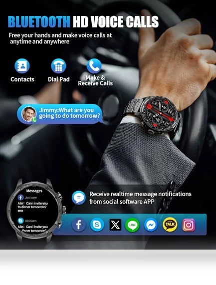 Smart Watch with LED Flashlight — Smartwatches, LIGE