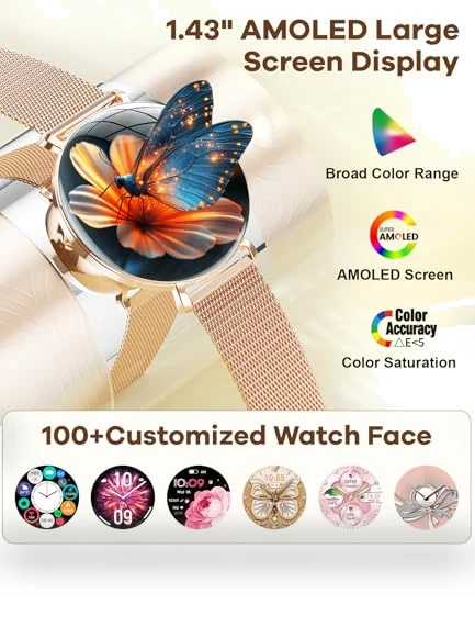 Ultra-Slim HD Women's Smart Watch — Smartwatches, LIGE