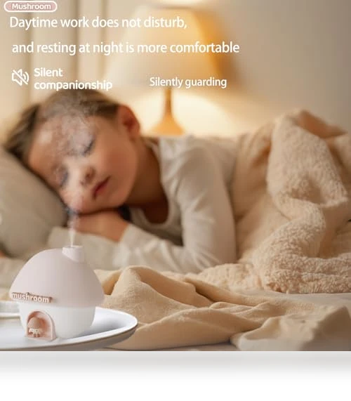 Ultrasonic Humidifier with Sunset Light — Air Moisturizers, fuliying