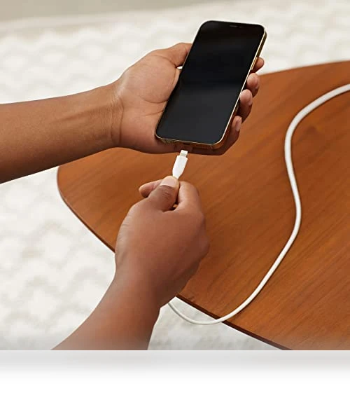 USB-A to Lightning Charger Cable — Lightning, Amazon Basics